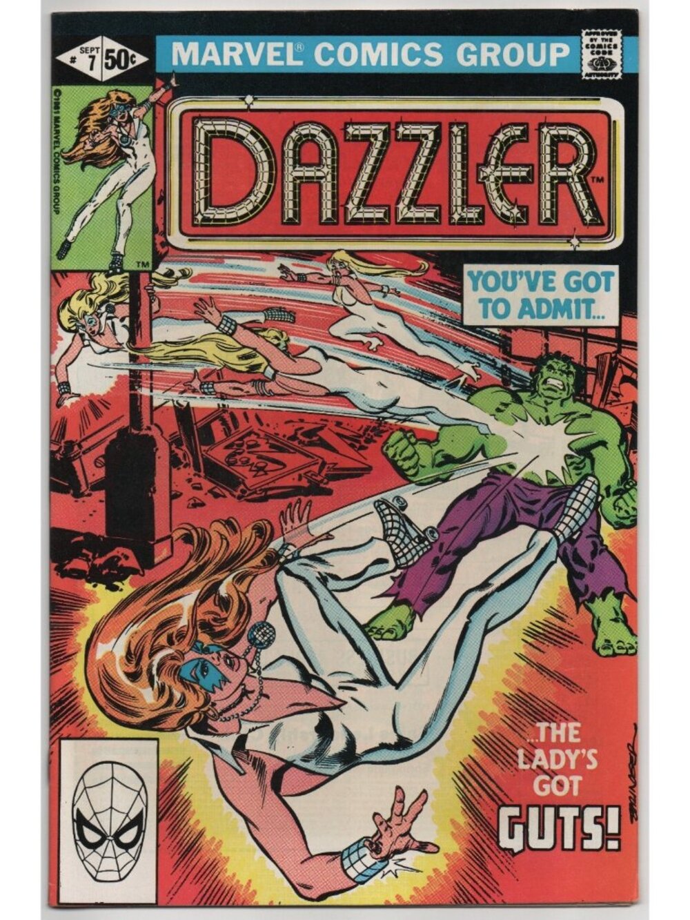 Dazzler 7 Marvel Comics 1981 FN/VF 7.0 Hulk